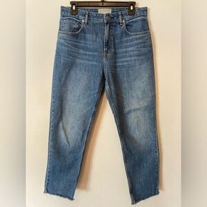 Everlane Curvy Cheeky Jeans, Worn in Mid Blue, Size 30